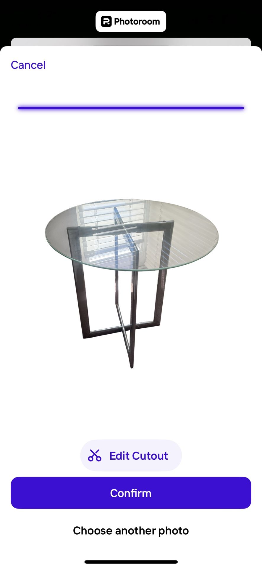 Midcentury Modern Glass + Chrome Silver Pedestal 30” Dining Nook Designer Table $2,600 MSRP