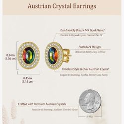 Australian Crystal Stud Earrings 