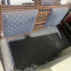 Antique Victorian Wooden Bench