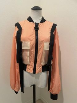 Bomber Jacket Peach Techwear Women’s