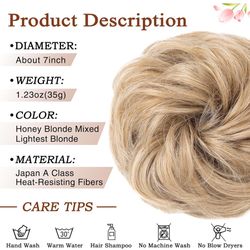 Monica Hair Bun Platinum