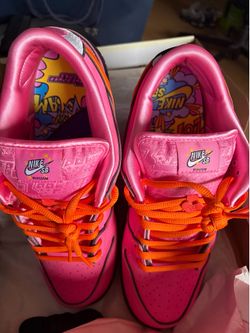 Used excellent condition Nike SB Dunk Low PowerPuff Girls Blossom size 11