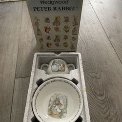 Wedgwood Peter Rabbit Mug And Oatmeal Bowl