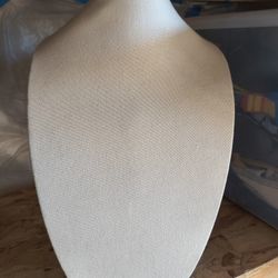 Fabric Jewelry Display Bust 