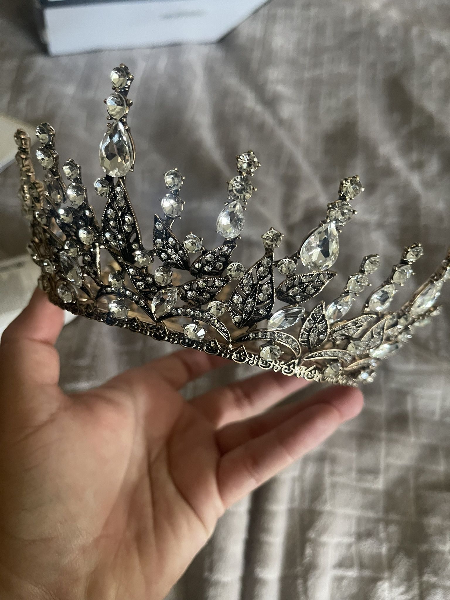 Rhinestone Full Crown Tiara