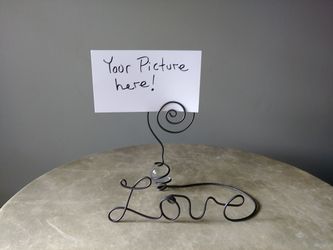 Wire picture / Card Holder
