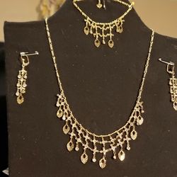 18K Gold Filled  Trio Sets Neckles 