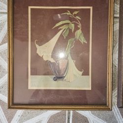 10.5" 12.5" White Flowers