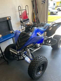 Yamaha Raptor Sport ATV Blue and Black