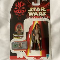 1999 Hasbro Star Wars Episode 1 Adi Gallia with Lightsaber Action Figure