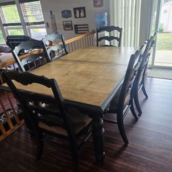 Dining Table With 6 Cushion Chairs