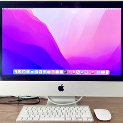 Apple iMac 21.5” Late 2012 A1418 QuadCore i5-3470S 2.9GHz 8GB RAM 1TB Fusion HDD macOS Monterey Wireless Keyboard/Mouse
