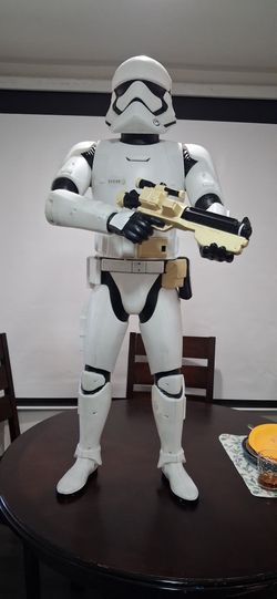 Star Wars Stormtrooper action figure.  4 feet tall.  with sounds. Good condition.