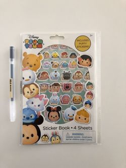 Tsum tsum stickers 4 sheets