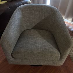 2 Gray Swivel Couches !