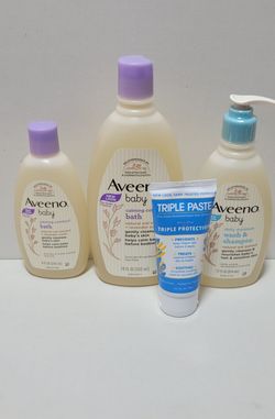 Aveeno Baby Wash & Bath & Triple Paste bundle