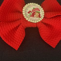 Strawberry shortcake Hair Bow