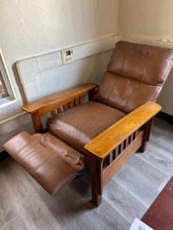 Macy’s Harrison Leather Pushback Recliner