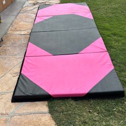 Pink And Black Tumbling Mat
