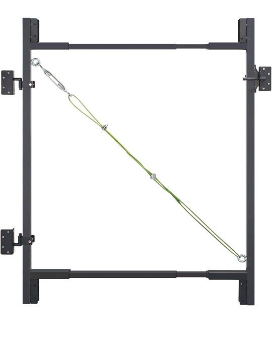 Fence Gate Kit DIY Gate Building Kit, 36"-72" Heavy Duty Wood Fence Gate Kit with 4-5 Feet Height Retails $110