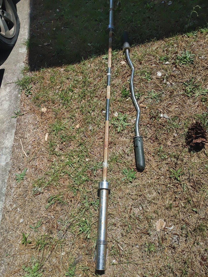 Weider Olympic Weights, Olympic Bar, Curl Bar.