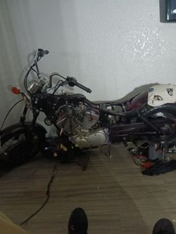 Yamaha virago 750 cc av-twin engine