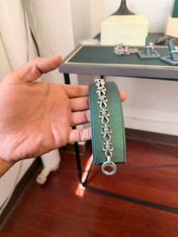 Chrome hearts inspired silver bracelet