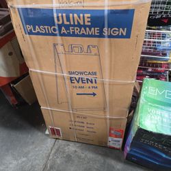 U-Line Plastic A Frame Signs
