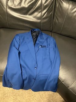 Royal blue prom suit