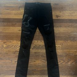Amiri Black Snake Jeans Size 28 No Trades