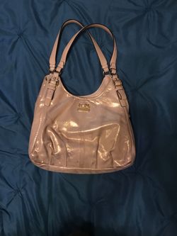 Coach gold metallic bag
