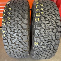 17” tires semi new bfgoodrich LT 285/70/17 with free installation $300 both