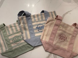 Trader Joe’s pastel tote bags