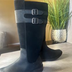 Ugg Zarina Black Leather Boots