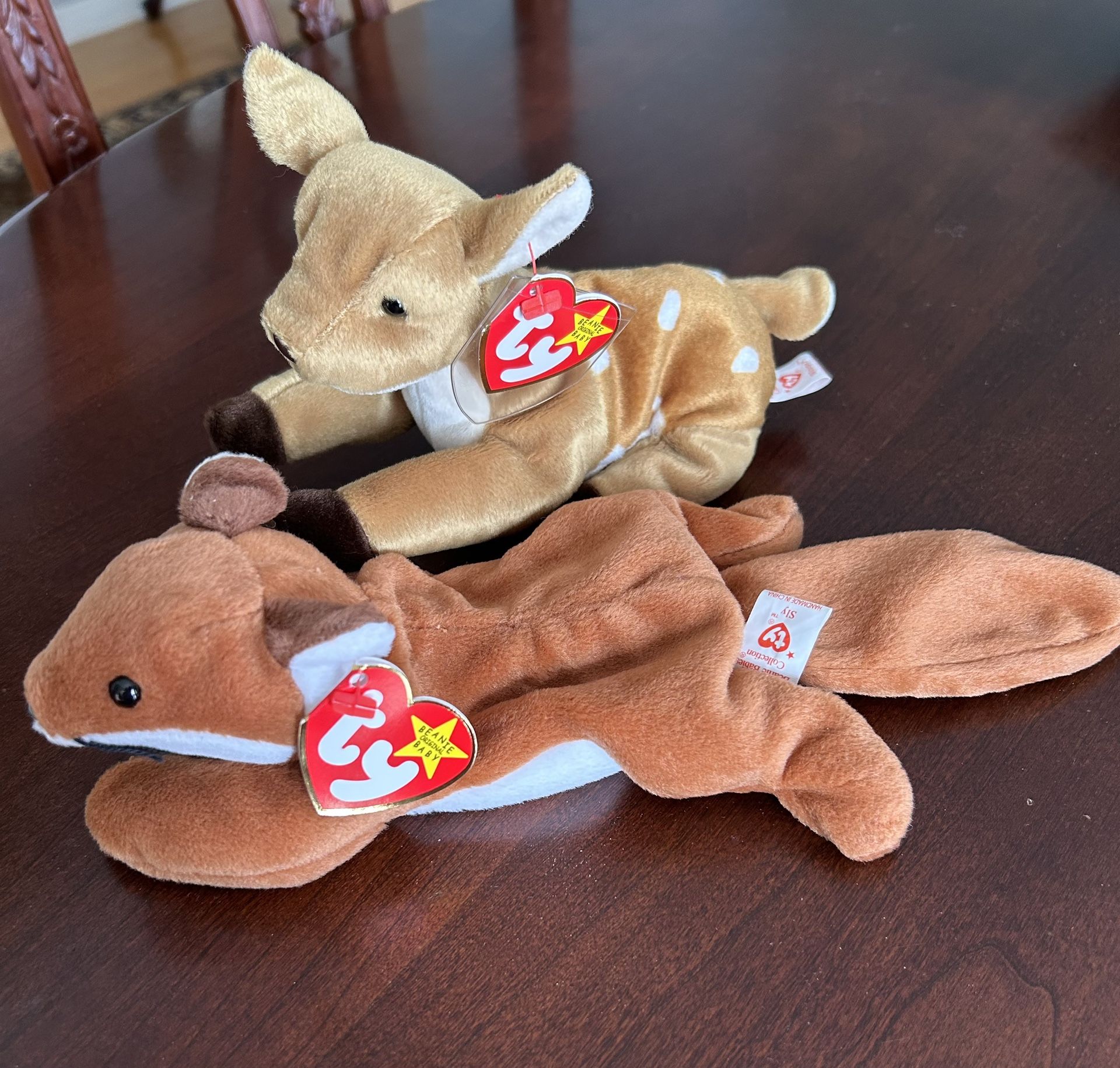 Sly #4115 Fox, Whisper #4194 Deer