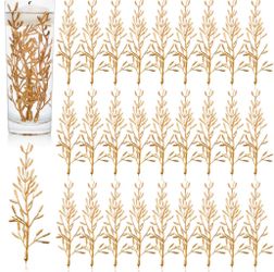 WILLBOND Gold 80 Pcs Faux Flowers For Centerpiece