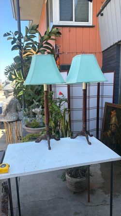Beautiful wood table lamps