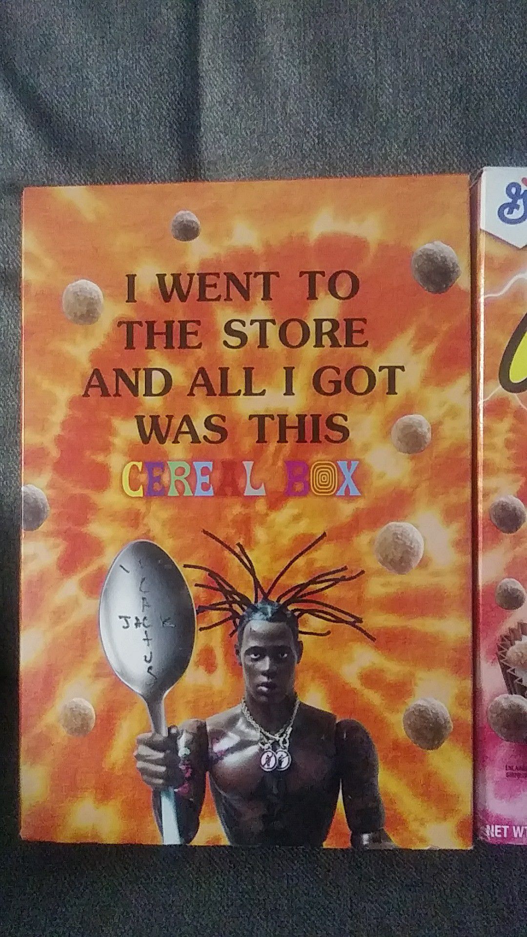 Rare special edition travis scott cereal boxes