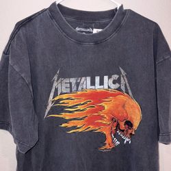 Metallica Skull T Shirt - Double Sided Tee Brand New - SIZE L