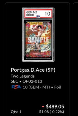 One piece ACE SP