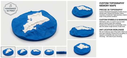 Custom 3D printed landscapes