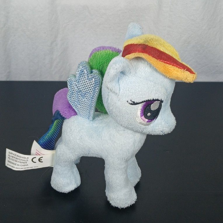 MY LITTLE PONY Rainbow Dash 7" Blue Plush Friendship is Magic Stuffed Toy AURORA
