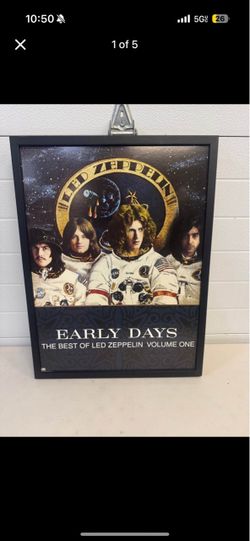 Led Zeppelin Early Days Framed Poster 19”x25”