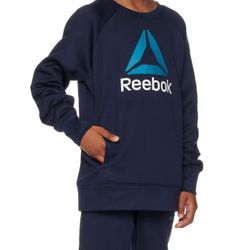 NWOT Reebok Boys Essential Fleece Crewneck, Size 6-7