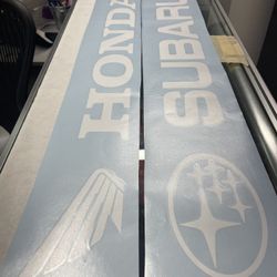 Car Stikers Front Windshield 53” W X 5” H IT CAN BE RESIZE 