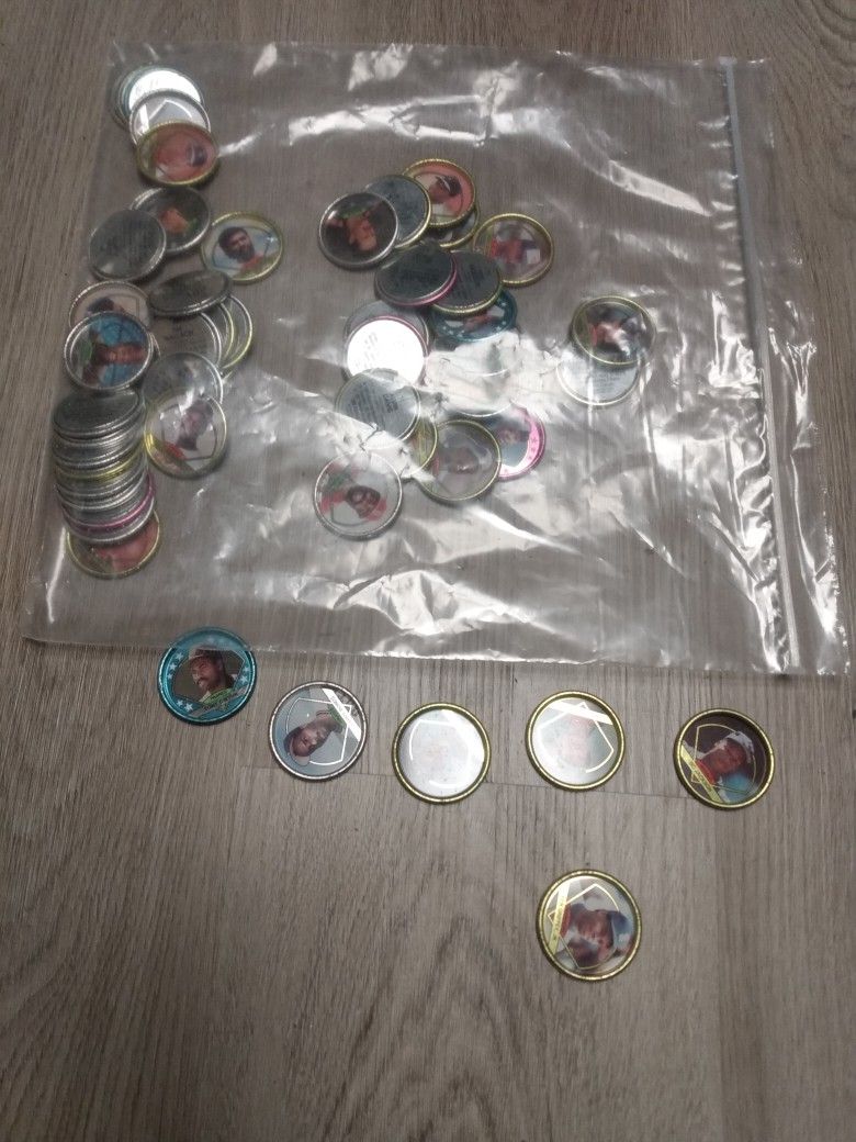 Vintage 1990 Baseball Topps Coins 61  Count Set