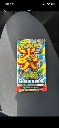 Pokémon Mega Evolution Chaos Rising Booster Pack