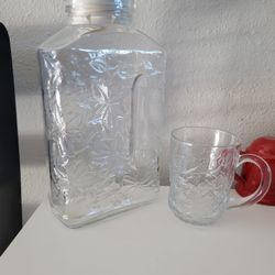 Princess House Fantasia Glass Juice Pitcher 