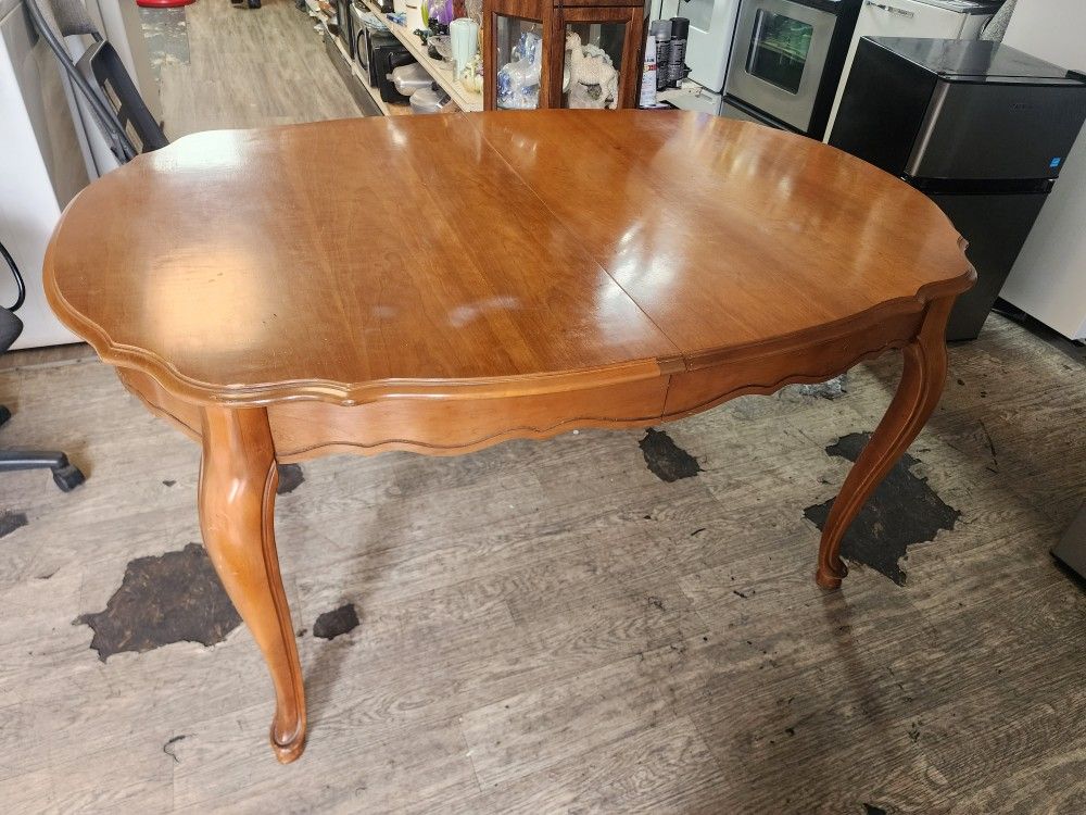 vintage table with extension 72x42x30