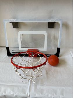 SKLZ Pro Mini Over the Door Indoor Basketball Hoop with Ball